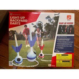 MD Sports Light Up Backyard Lawn Darts Game - Targets and Darts Light Up NIB